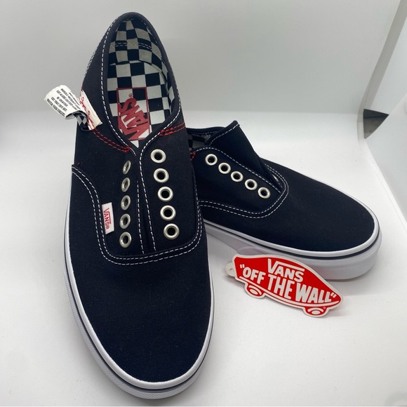 Vans  Women's Black Canvas Slip-On Sneakers - Picture 1 of 16